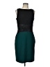 Donna Ricco Color Block Teal Cocktail Dress Size 10 - photo 1