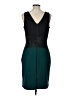 Donna Ricco Color Block Teal Cocktail Dress Size 10 - photo 2
