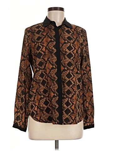 Zara Basic Long Sleeve Blouse (view 1)