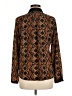 Zara Basic 100% Polyester Animal Print Brown Long Sleeve Blouse Size M - photo 2