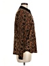 Zara Basic 100% Polyester Animal Print Brown Long Sleeve Blouse Size M - photo 4