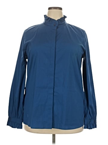 Lafayette 148 New York Long Sleeve Blouse (view 1)