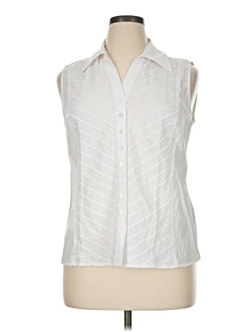 DressBarn Sleeveless Button-Down Shirt (view 1)