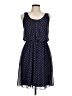 En Focus Studio 100% Polyester Polka Dots Blue Casual Dress Size 6 - photo 1