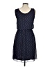 En Focus Studio 100% Polyester Polka Dots Blue Casual Dress Size 6 - photo 2