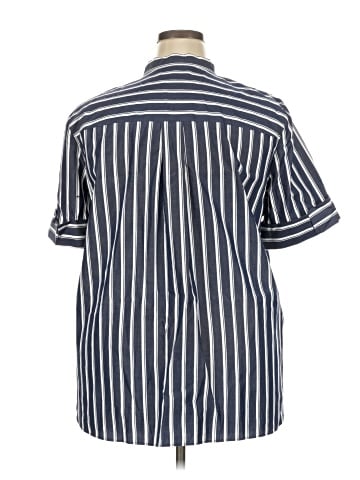 Lafayette 148 New York Short Sleeve Blouse (view 2)