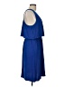 Cato Solid Blue Casual Dress Size L - photo 4
