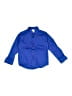 Calvin Klein Solid Blue Long Sleeve Button-Down Shirt Size 4T - photo 1