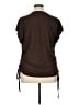Emery Rose 100% Polyester Brown Short Sleeve Top Size 0XL - photo 2