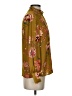Gibson Latimer 100% Polyester Floral Brown Long Sleeve Blouse Size XS - photo 4