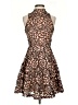 Missguided 100% Polyester Animal Print Brown Cocktail Dress Size 2 - photo 1