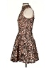 Missguided 100% Polyester Animal Print Brown Cocktail Dress Size 2 - photo 5