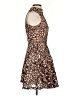 Missguided 100% Polyester Animal Print Brown Cocktail Dress Size 2 - photo 4