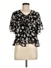 Do & Be Black Short Sleeve Blouse Size M - photo 1