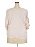 Next 100% Viscose Gray 3/4 Sleeve Blouse Size 20 - photo 2