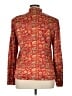 Carlisle 100% Silk Paisley Red Long Sleeve Silk Top Size 14 - photo 2