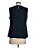 DKNY 100% Polyester Blue Sleeveless Blouse Size S - photo 2