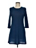 Papillon Solid Blue Casual Dress Size M - photo 1