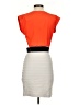 Express 100% Polyester Color Block Orange Cocktail Dress Size XS - photo 2