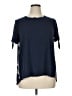 JM Collection Blue Short Sleeve Top Size XL (petite) - photo 1