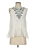 Blue Rain 100% Polyester Ivory Sleeveless Blouse Size S - photo 1