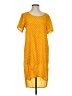 ALTERNATIVE Polka Dots Yellow Casual Dress Size S - photo 1