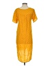 ALTERNATIVE Polka Dots Yellow Casual Dress Size S - photo 2