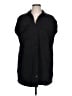 Madewell Solid Black Casual Dress Size L - photo 1