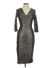 Zara Basic Metallic Silver Cocktail Dress Size M - photo 1