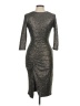 Zara Basic Metallic Silver Cocktail Dress Size M - photo 2
