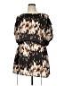 Derek Lam 100% Polyester Print Black Casual Dress Size XL - photo 1
