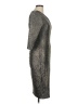 Zara Basic Metallic Silver Cocktail Dress Size M - photo 4
