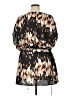 Derek Lam 100% Polyester Print Black Casual Dress Size XL - photo 2