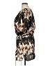 Derek Lam 100% Polyester Print Black Casual Dress Size XL - photo 5