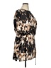 Derek Lam 100% Polyester Print Black Casual Dress Size XL - photo 4