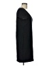 H&M Solid Black Casual Dress Size L - photo 4