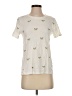 J.Crew Floral Ivory Short Sleeve T-Shirt Size S - photo 1
