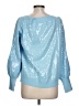 Boston Proper Metallic Blue Pullover Sweater Size L - photo 2