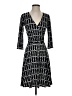 Leota Houndstooth Black Casual Dress Size XS - photo 1
