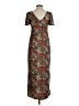 ASOS Floral Brown Casual Dress Size 0 - photo 2