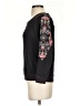 Knox Rose Floral Black Pullover Sweater Size XS - photo 5