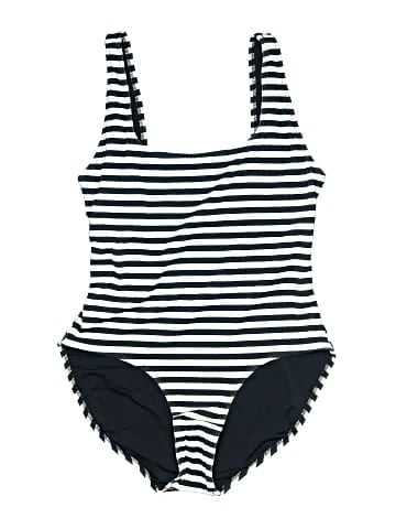 Solid & Striped One Piece Swimsuit (view 1)
