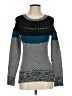 I Heart Ronson 100% Acrylic Color Block Teal Pullover Sweater Size XS - photo 1
