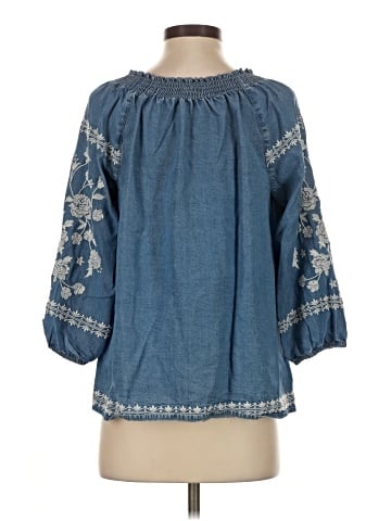 J.Jill 3/4 Sleeve Blouse (view 2)