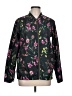 Signature 100% Polyester Floral Black Jacket Size L - photo 1