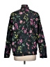 Signature 100% Polyester Floral Black Jacket Size L - photo 2
