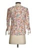 Rose & Thyme 100% Rayon Floral Ivory 3/4 Sleeve Blouse Size S - photo 2