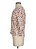 Rose & Thyme 100% Rayon Floral Ivory 3/4 Sleeve Blouse Size S - photo 5