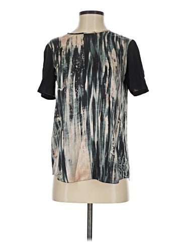 Rebecca Taylor Short Sleeve Silk Top (view 1)
