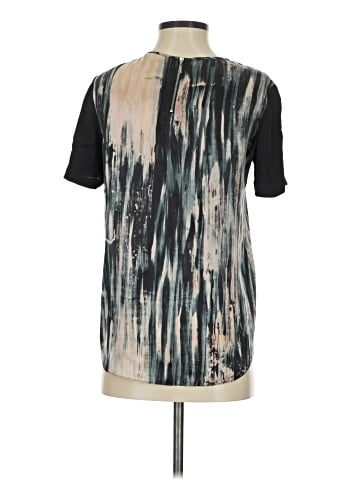 Rebecca Taylor Short Sleeve Silk Top (view 2)
